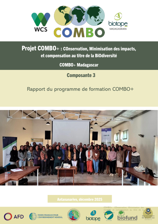 Rapport du programme de formation COMBO+